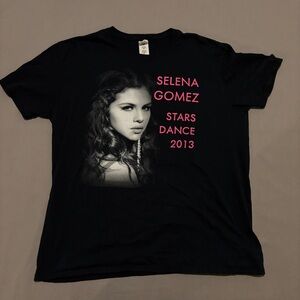 Selena Gomez Star‎ Dance 2013 Tour Shirt XL Black Y2K Style Fan Musical Casual
